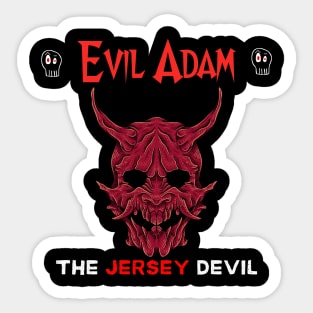 The Jersey Devil - Evil Adam Album Art Sticker